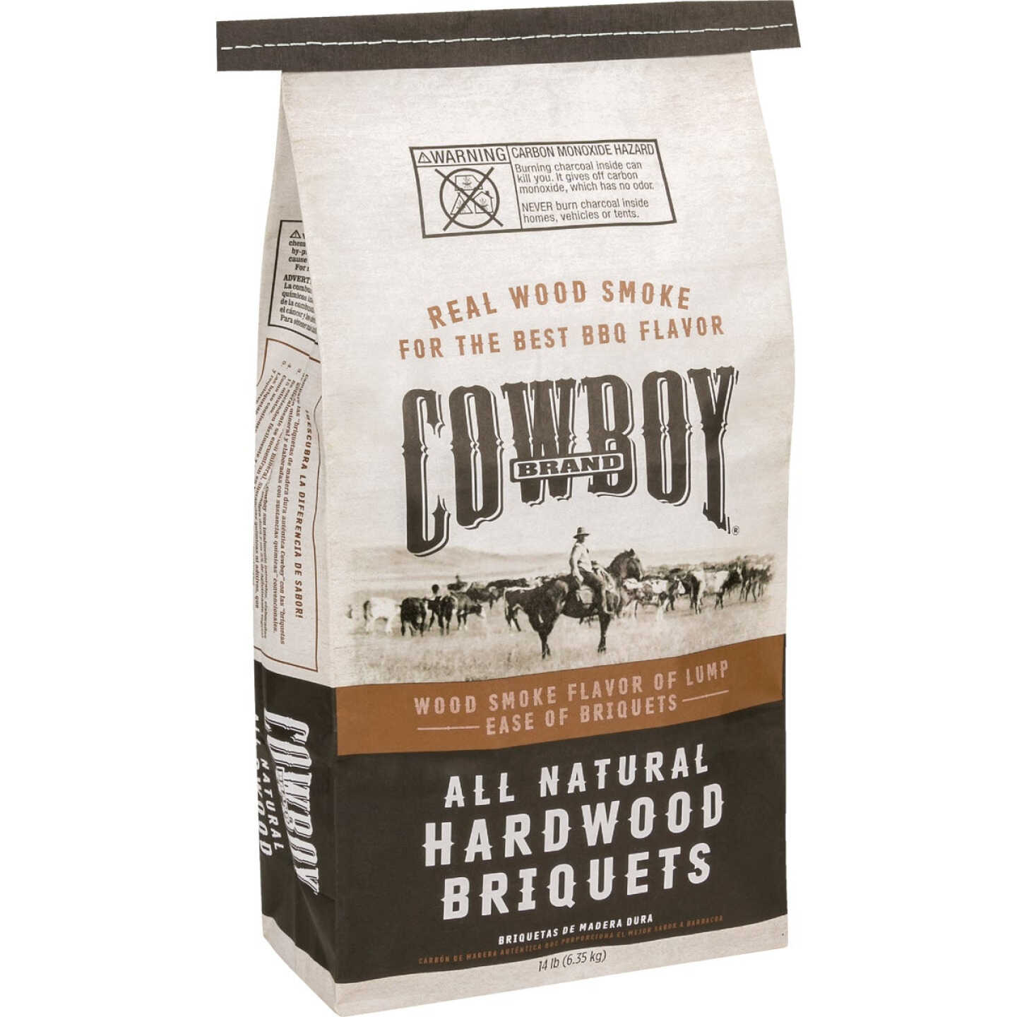 Cowboy 14 Lb. Natural Briquets Charcoal Image 1