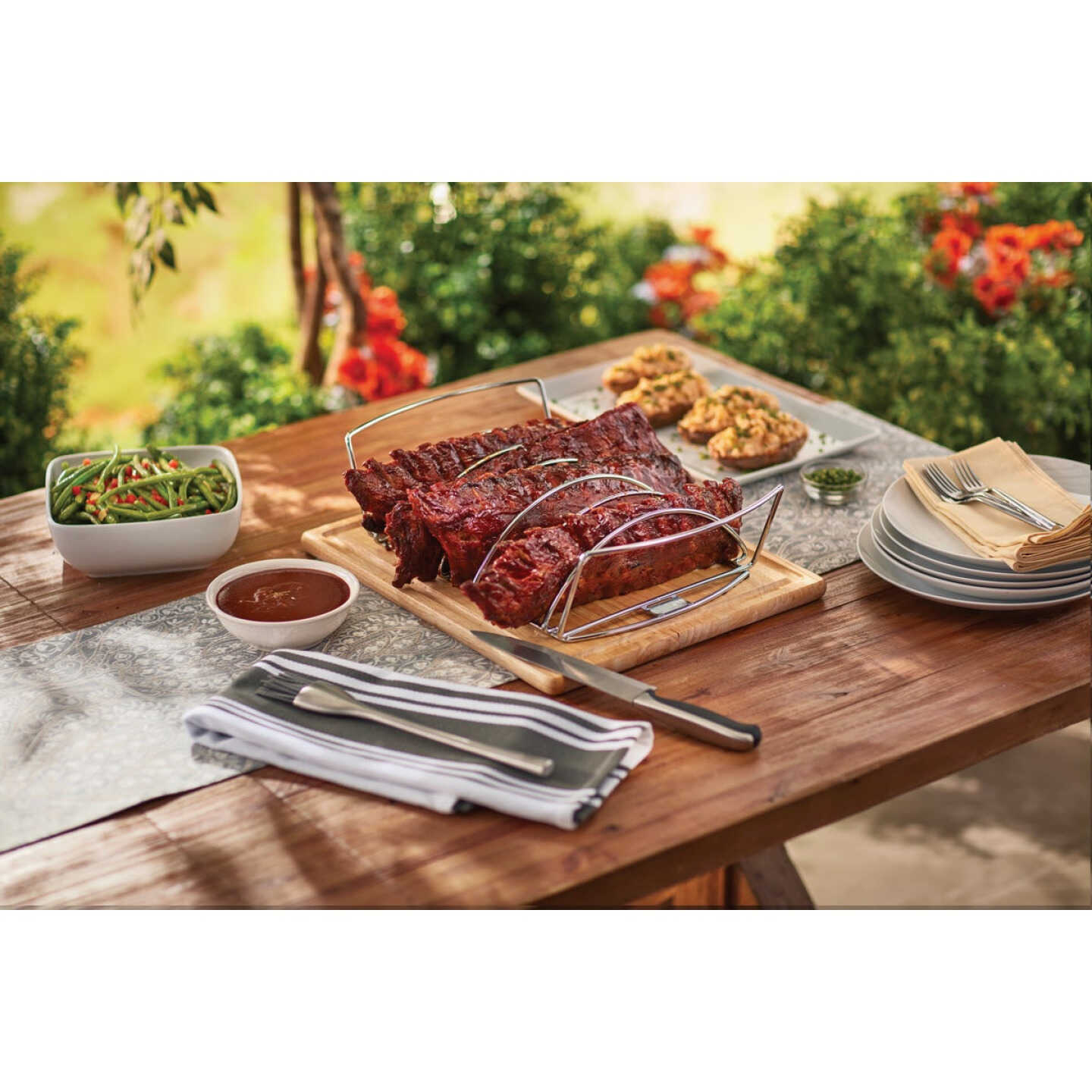 Weber Stainless Steel Rib Grill Rack Image 5