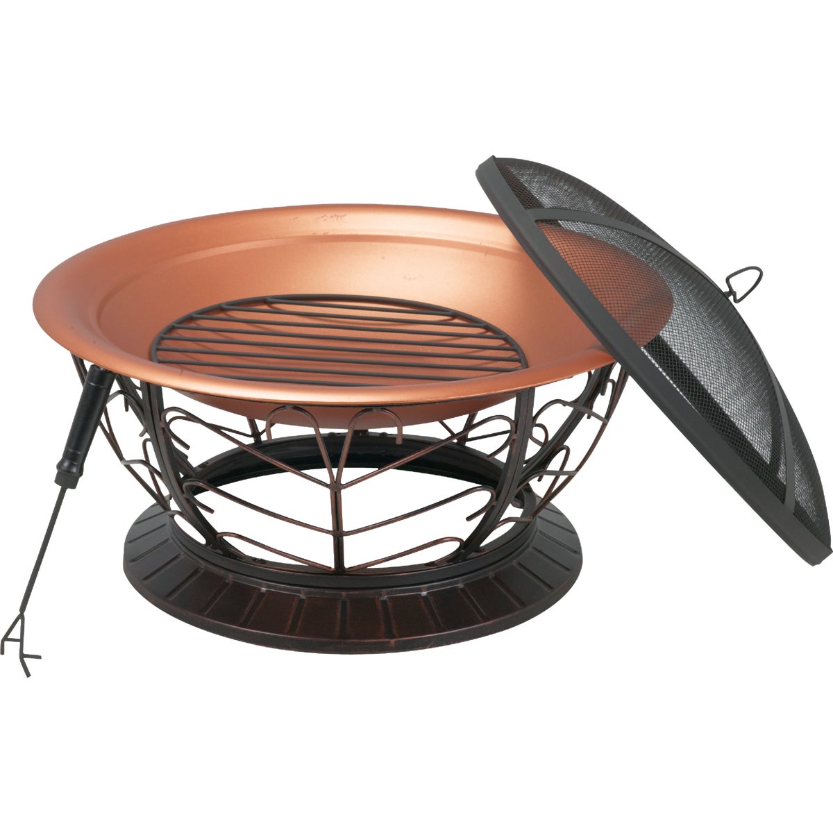 Outdoor Expressions 30 In. Coppertone Round Steel Fire Pit Image 7