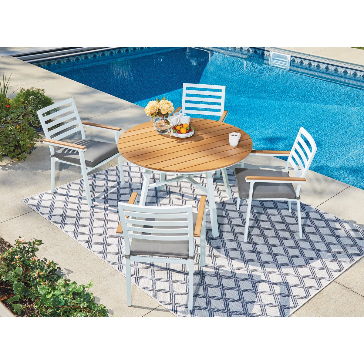 Outdoor Expressions 5-Piece Dining Set Image 3