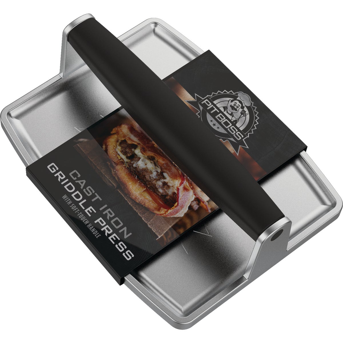 Pit Boss 8 In. W. x 15 In. L. Cast Iron Griddle Press Image 2