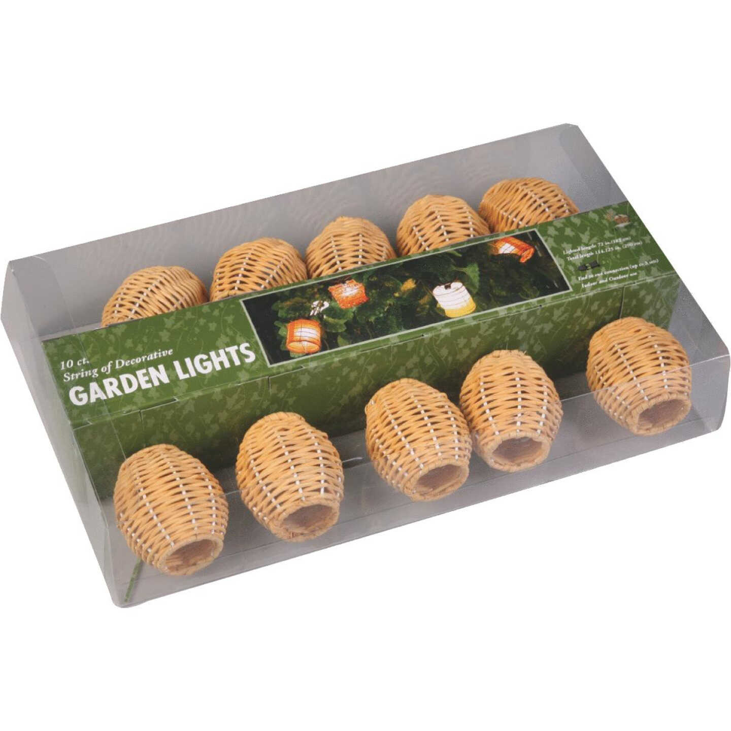 10CT RATTAN LIGHTS Image 1