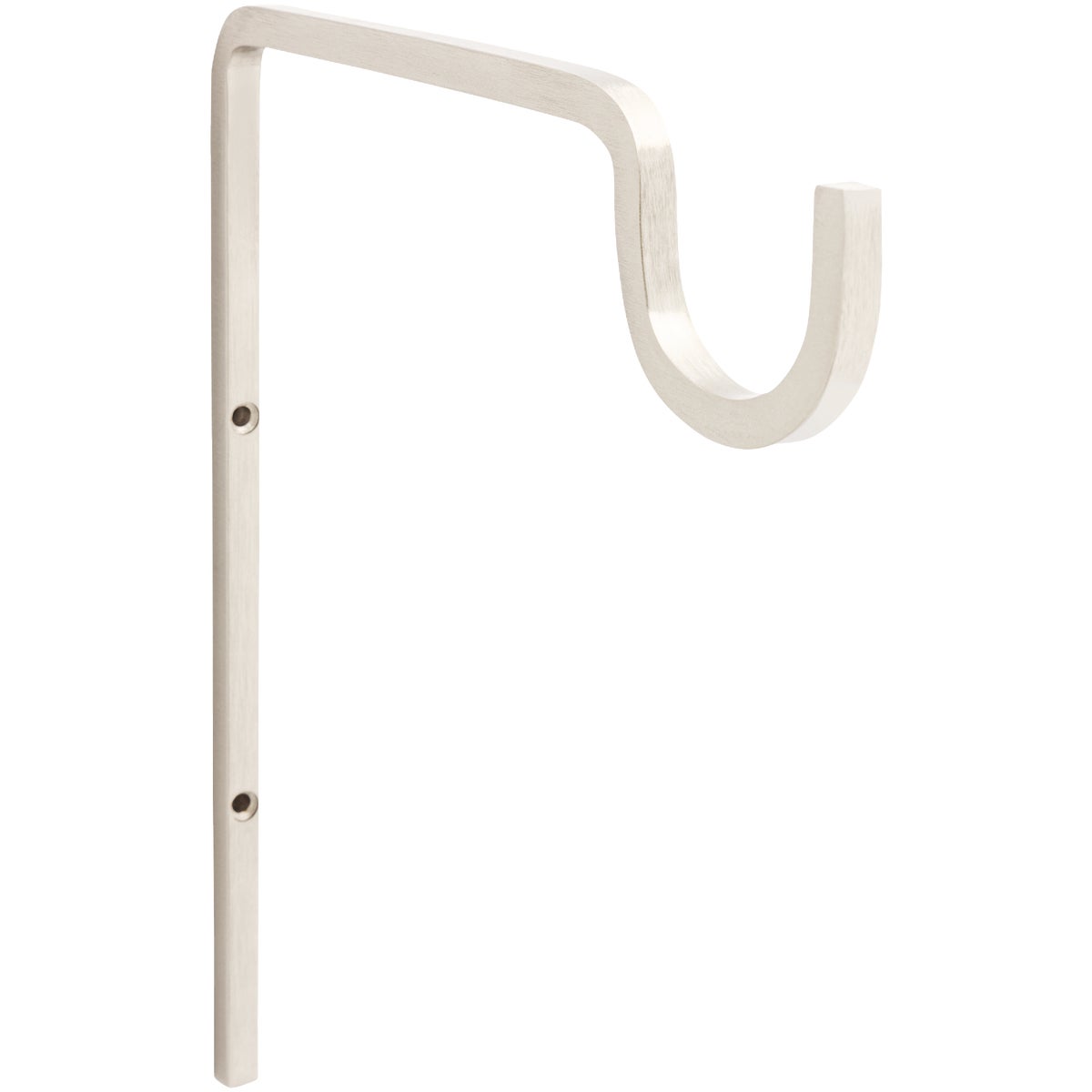 National Hardware 9 In. Satin Nickel Steel Extended Wall Hook Plant Hanger Image 1
