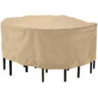 Classic Accessories 23 In. H. x 69 In. D. Tan Polyester/PVC Table Cover Image 1