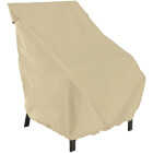 Classic Accessories 25 In. W. x 26 In. H. x 28.5 In. L. Tan Polyester/PVC Chair Cover Image 1