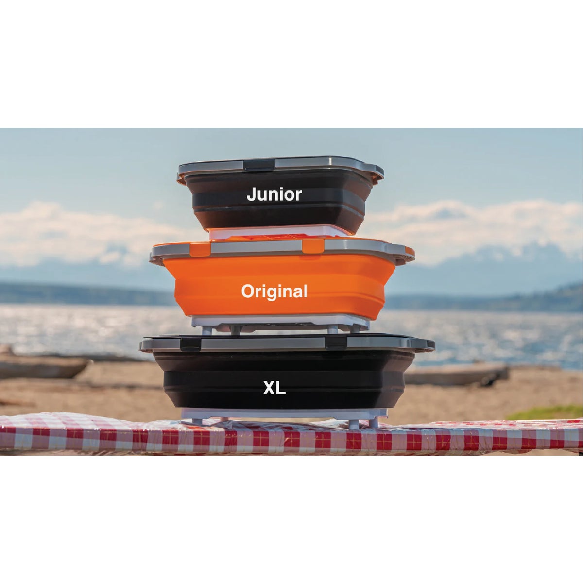Drip EZ Black 20 In. L. x 16.25 In. W. x 5.5 In. D. Collapsible BBQ Prep Tub Image 3
