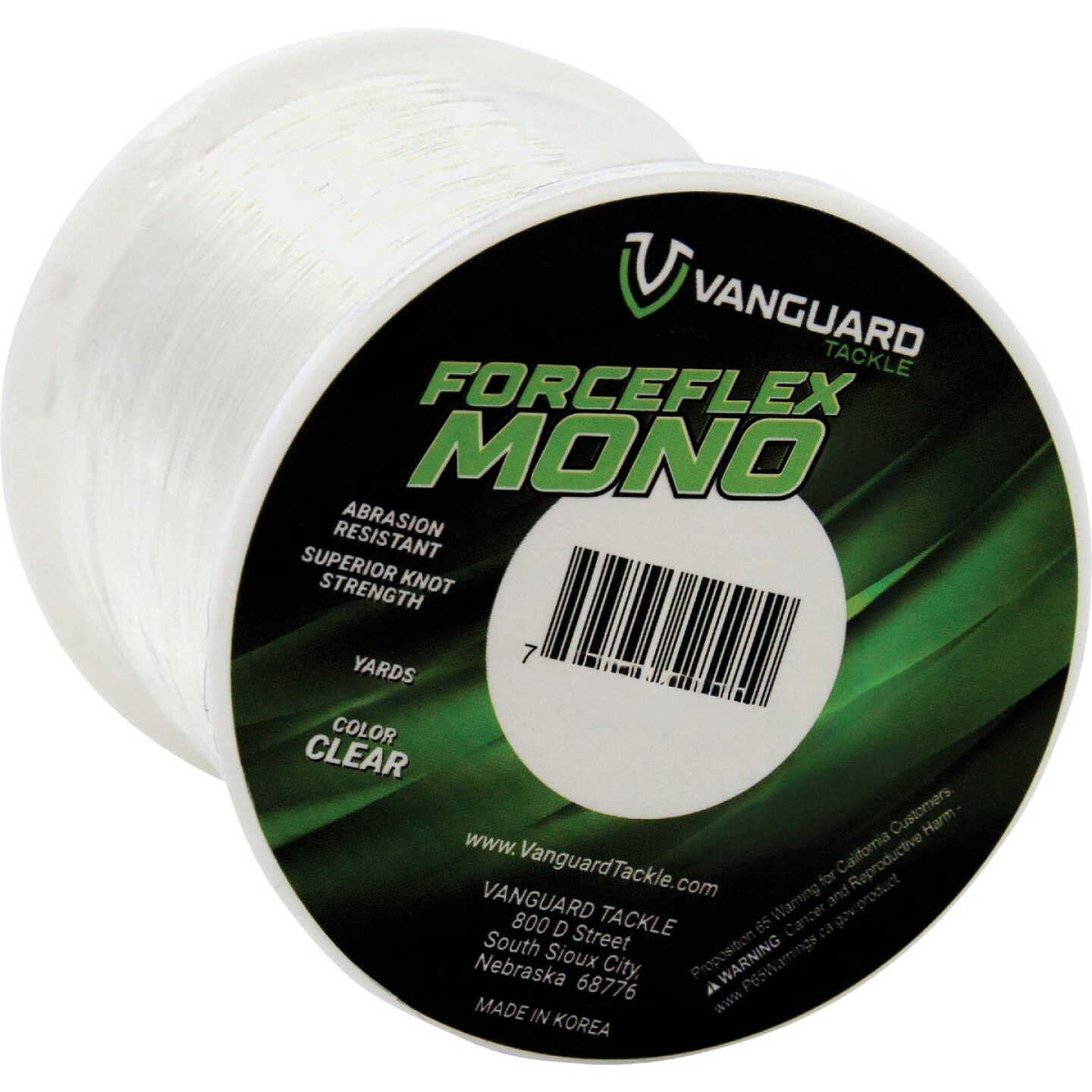 Vanguard 6 Lb. 800 Yd. Clear Monofilament Fishing Line Image 1