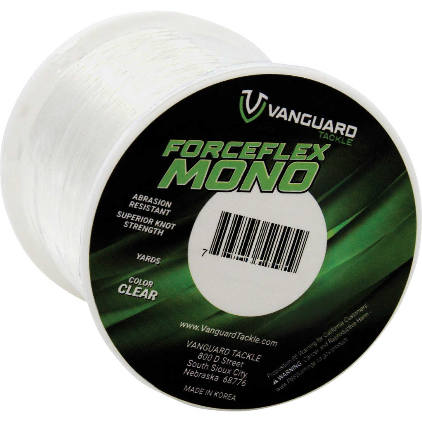 Vanguard 8 Lb. 670 Yd. Clear Monofilament Fishing Line Image 1