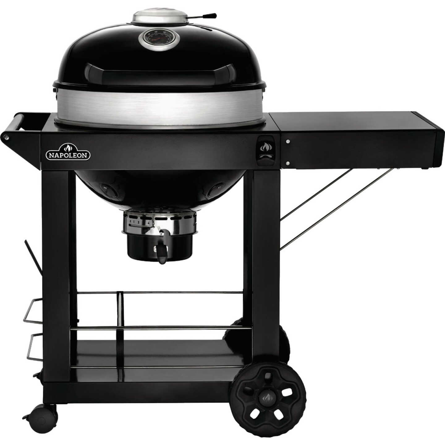 Napoleon PRO22 Charcoal Kettle Grill, Black with Cart Image 1