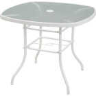 34" WHITE SQUARE TABLE Image 10