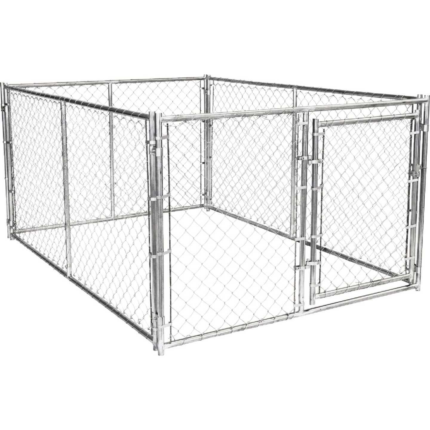 KennelMaster 6 Ft. W. x 4 Ft. H. x 8 Ft. L. Outdoor Galvanized Chain Link Kennel Image 5