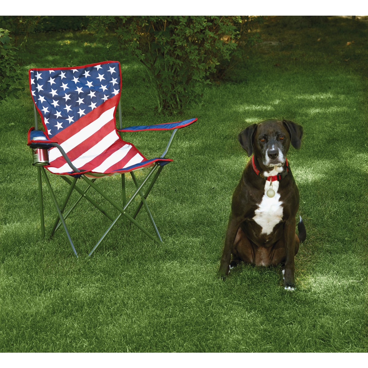 Outdoor Expressions Americana Folding Camp Chair Image 2