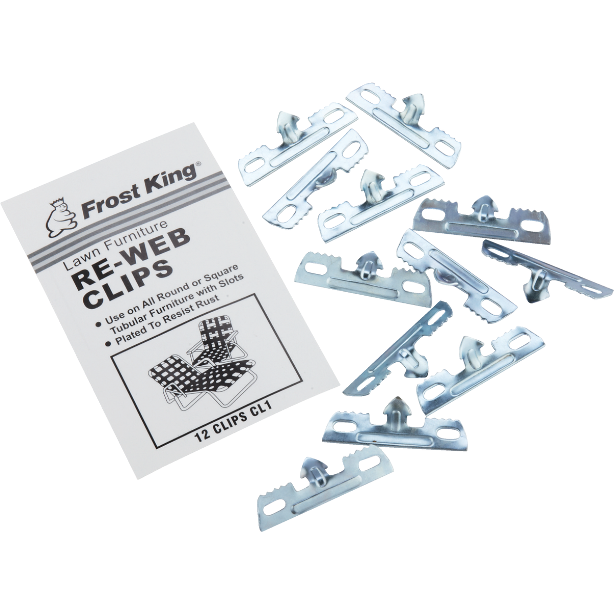 Frost King Outdoor Chair Webbing Clips (12-Pack)