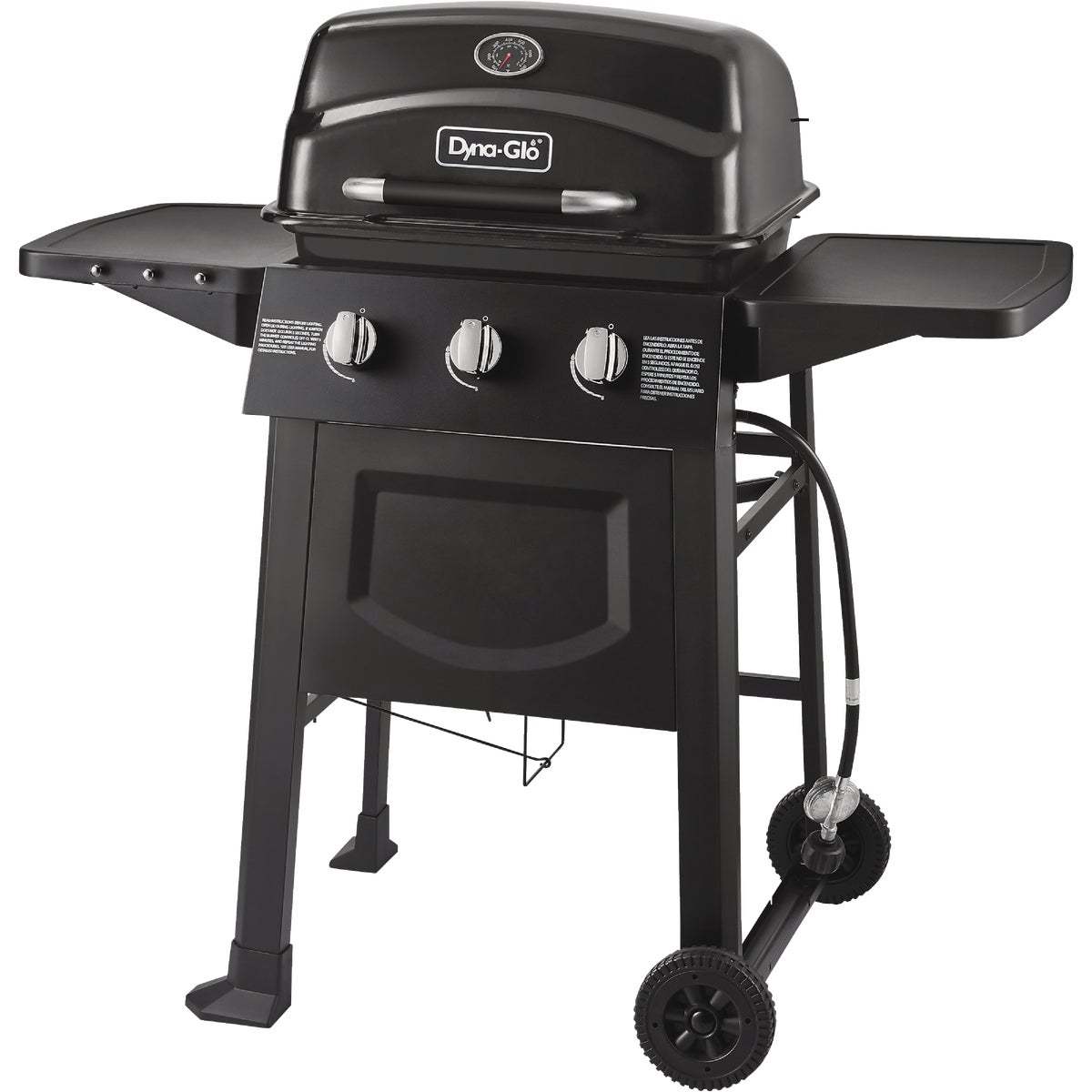 Dyna-Glo 3-Burner Black 30,000 BTU Open Cart LP Gas Grill Image 4