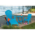 Adams RealComfort Pool Blue Resin Adirondack Chair Image 4