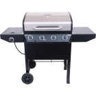 Thermos 4-Burner Stainless Steel 38,000-BTU LP Gas Grill with 10,000-BTU Side -Burner Image 1