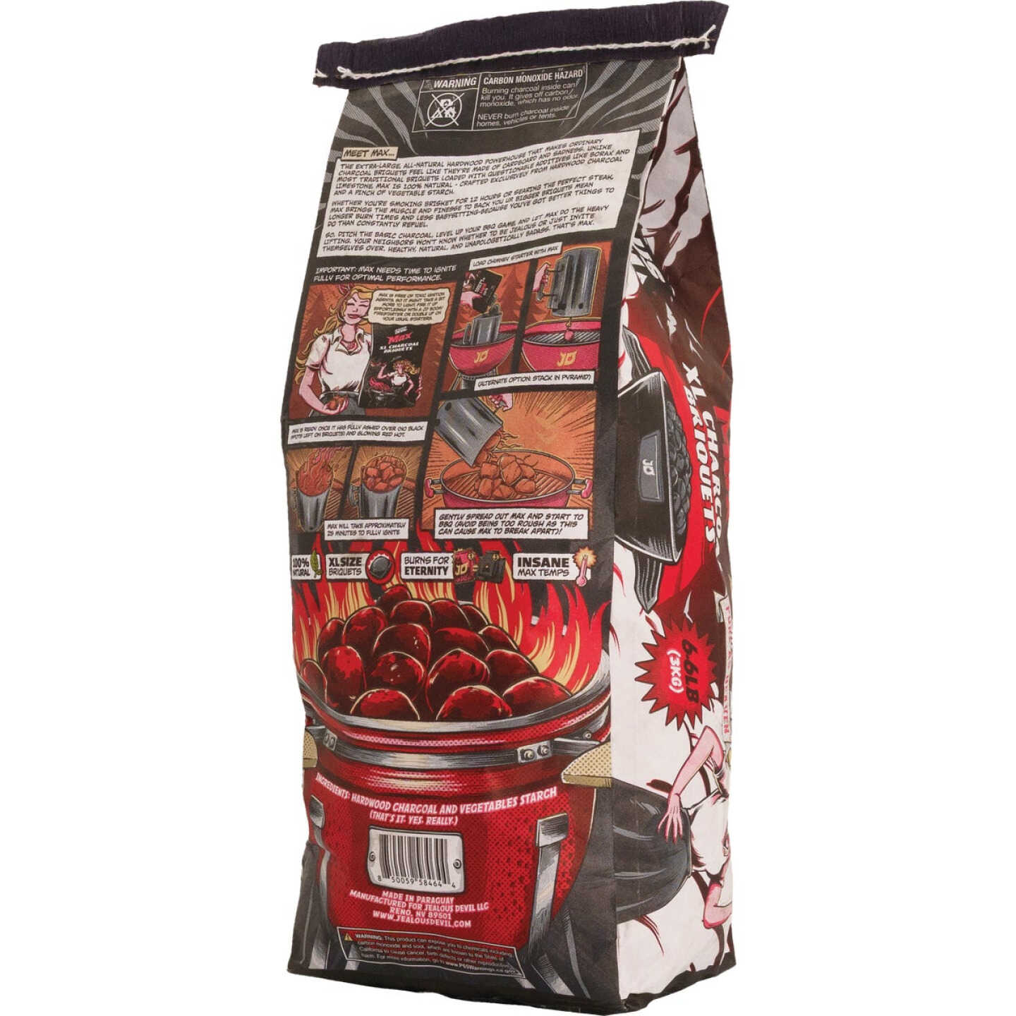 Jealous Devil Max 6.6 Lb. Pillow Charcoal Briquets Image 3