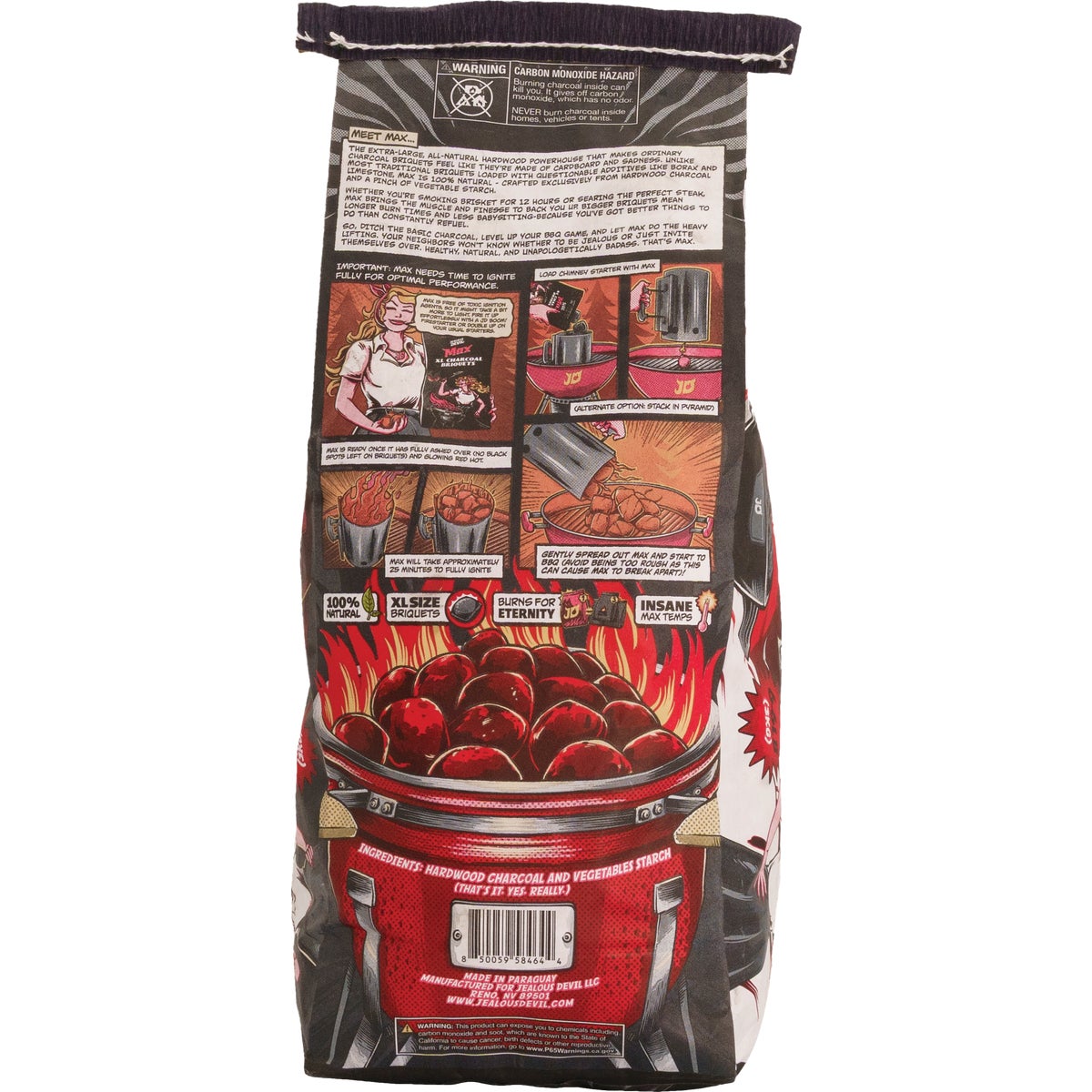 Jealous Devil Max 6.6 Lb. Pillow Charcoal Briquets Image 2