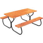 Jack Post Black Steel Picnic Table Frame Kit Image 4