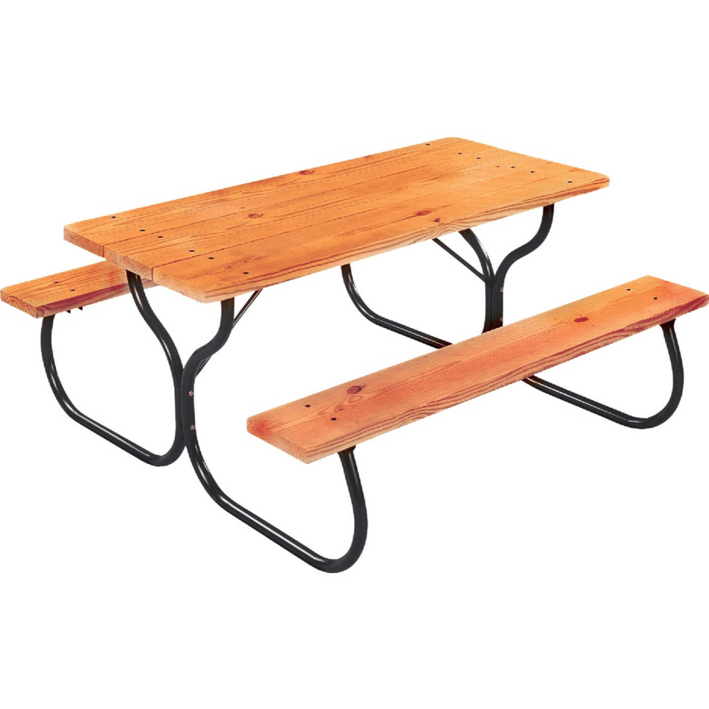 Jack Post Black Steel Picnic Table Frame Kit Image 4