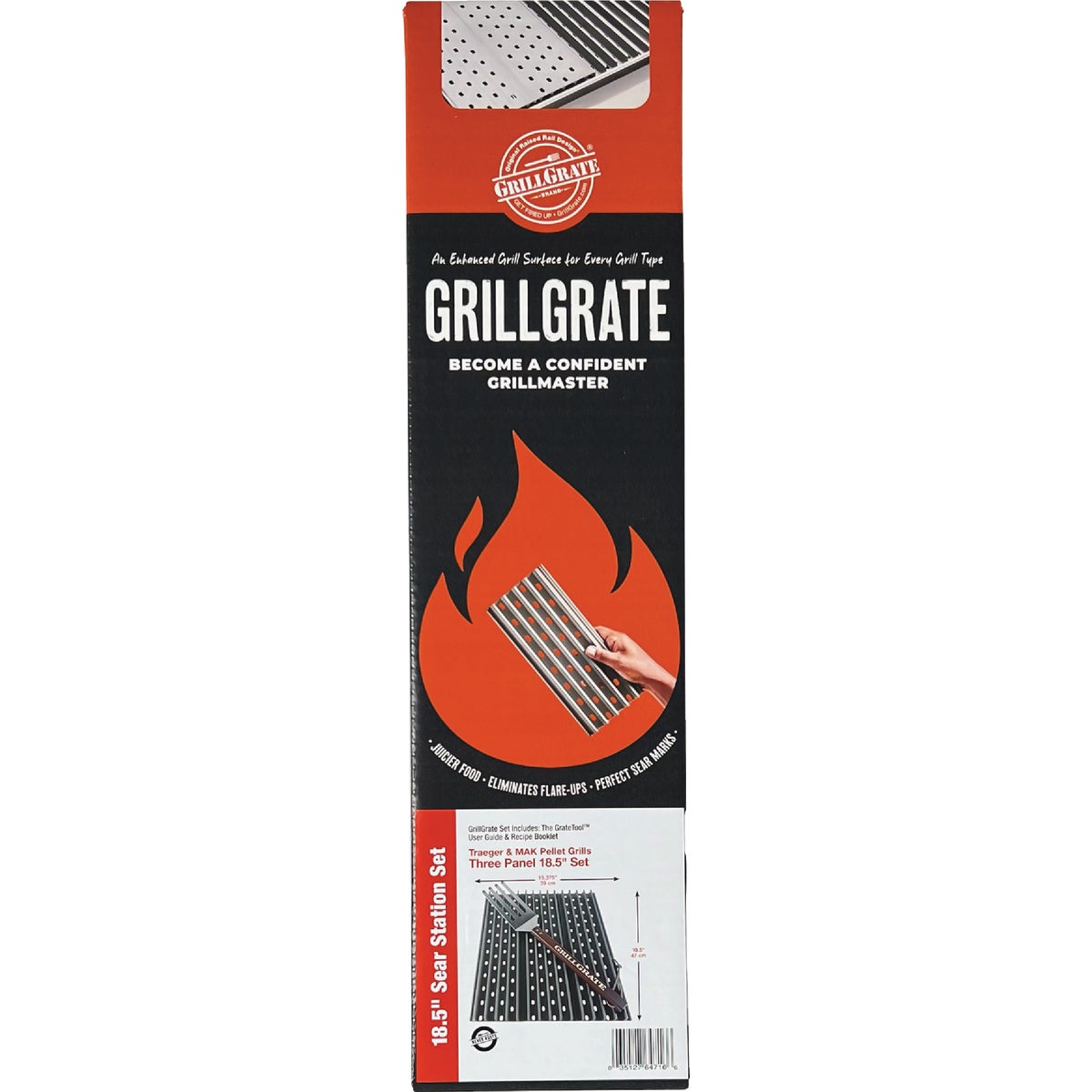 GrillGrate The Sear Station 15 In. Pellet Grill Grate Image 4