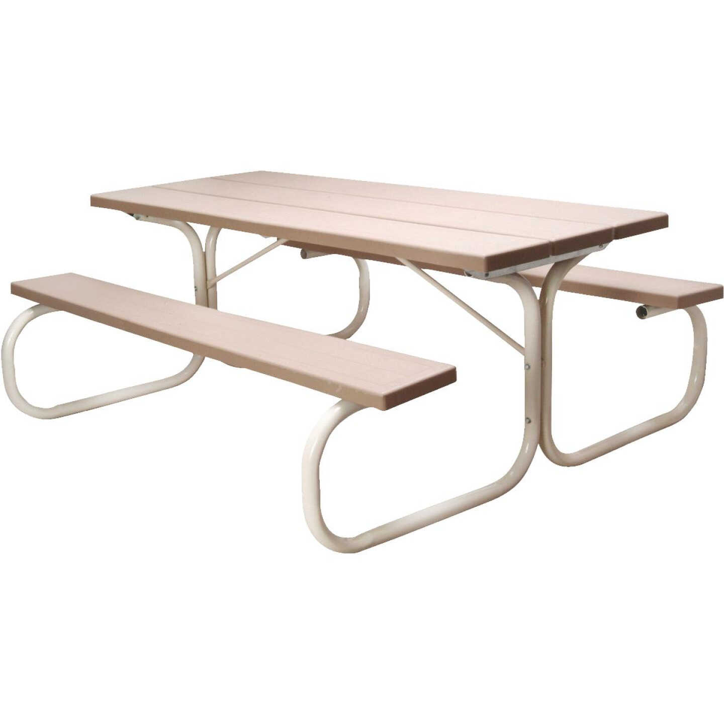 Leisure Time 6 Ft. Tan Picnic Table With Benches Image 1