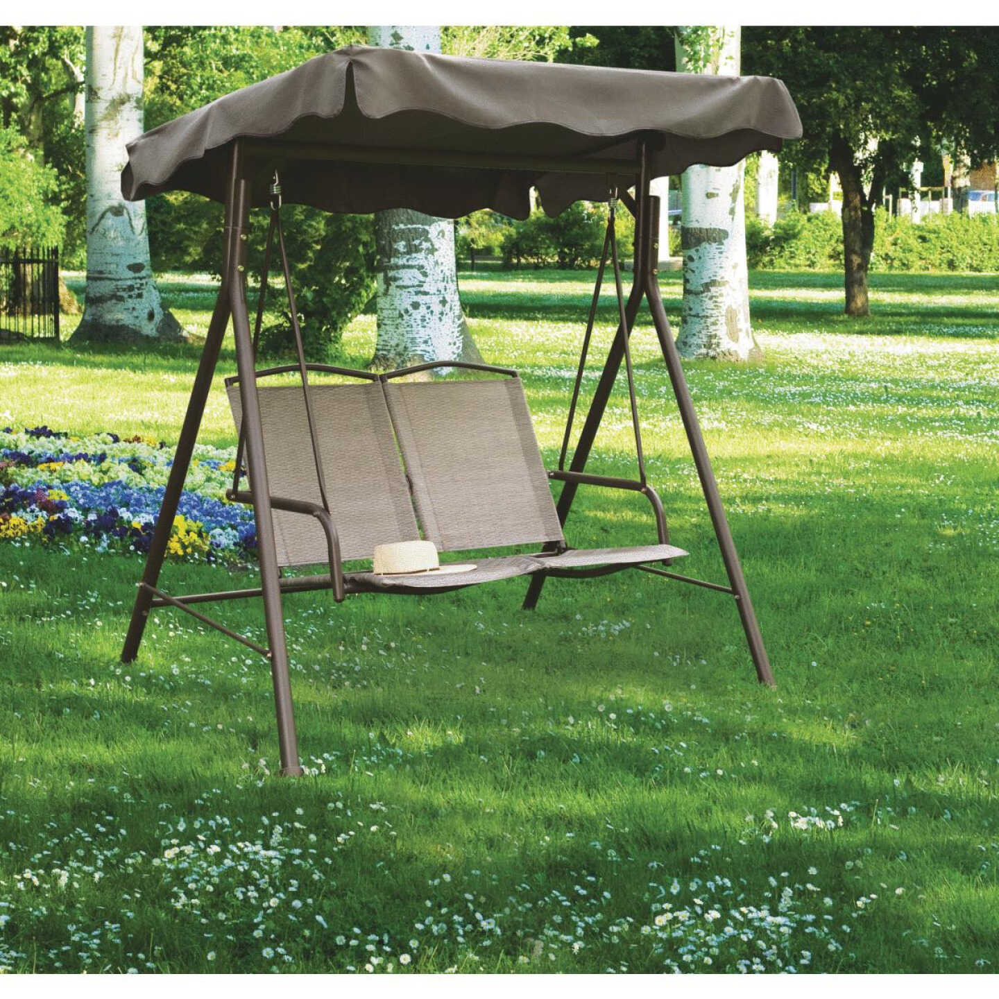 Gulf Shores 2-Person Sling Patio Swing With Canopy Image 2