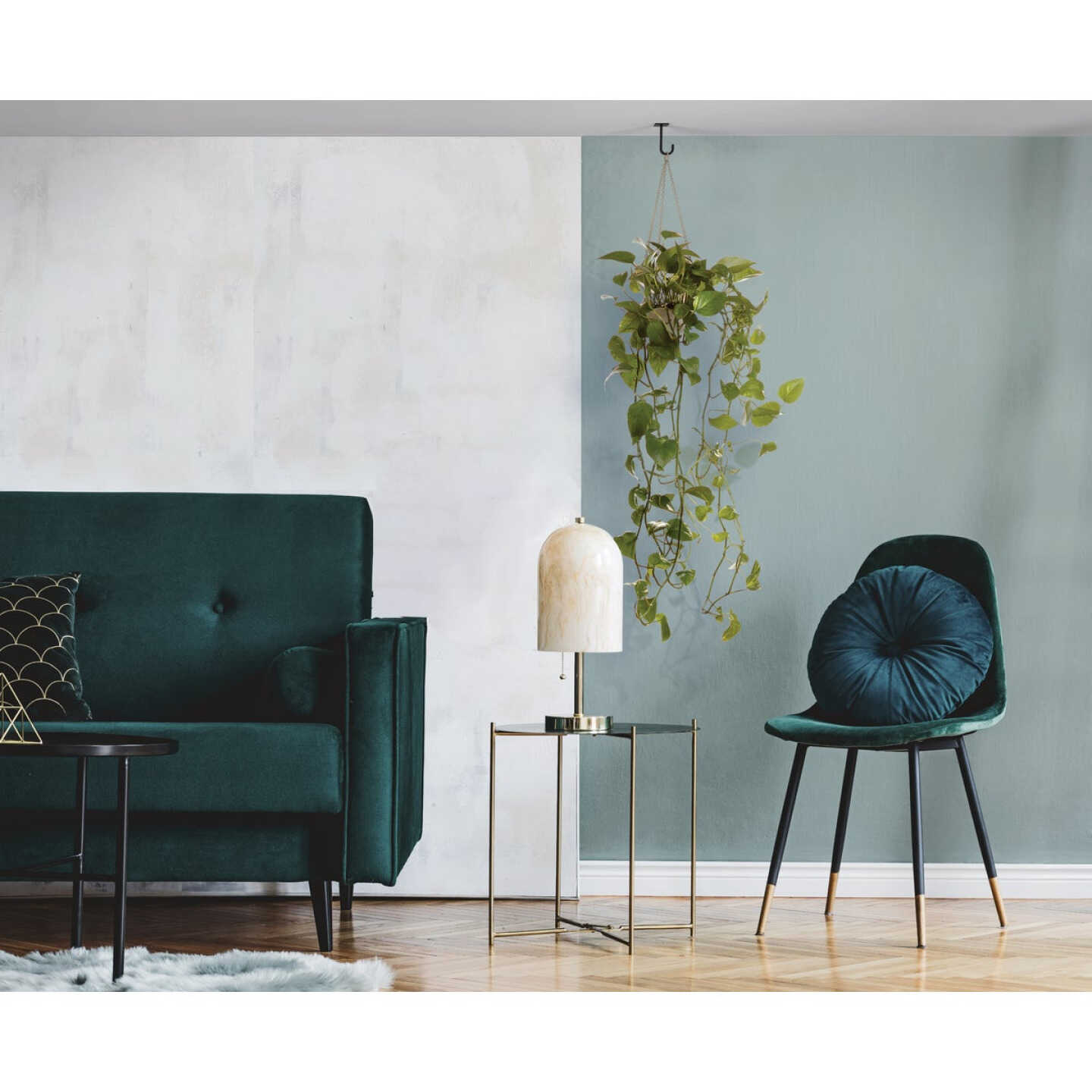 National Hardware 5 In. Black Steel Long Ceiling Plant Hook Image 2