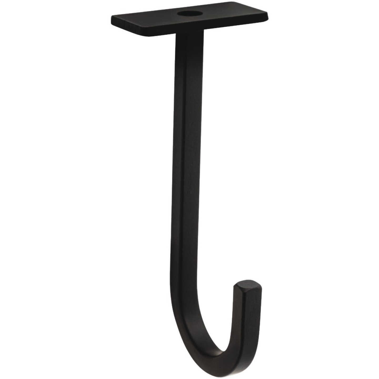 National Hardware 5 In. Black Steel Long Ceiling Plant Hook Image 1