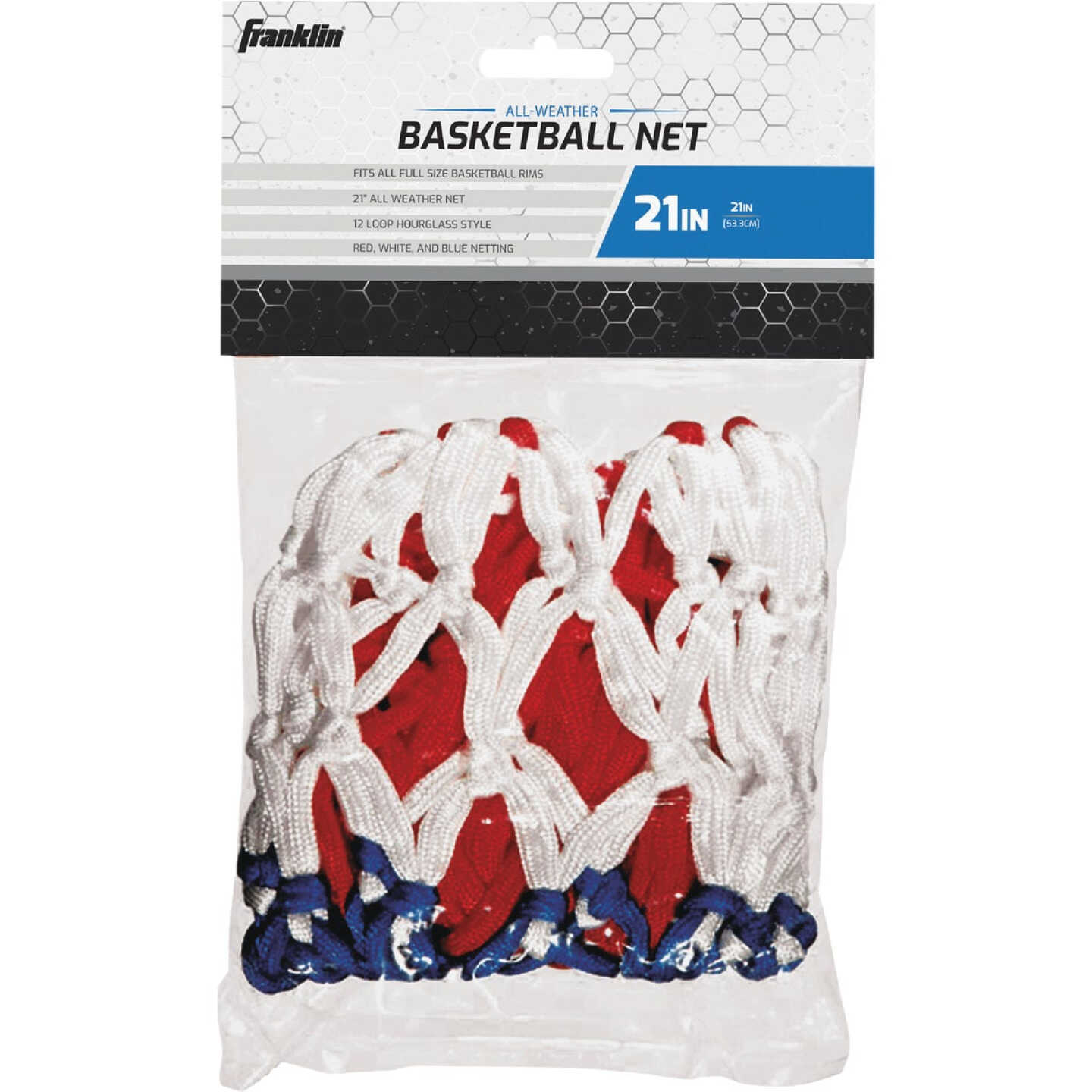 Franklin Hourglass Red, White, & Blue All Weather Basketball Net Image 1