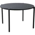 Sunjoy 46 In. Round Heavy-Duty Black Steel Dining Table Image 2