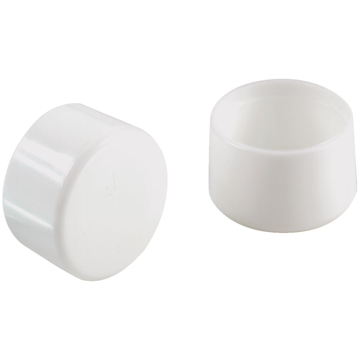 1-1/4" WHT PLAST LEG TIP