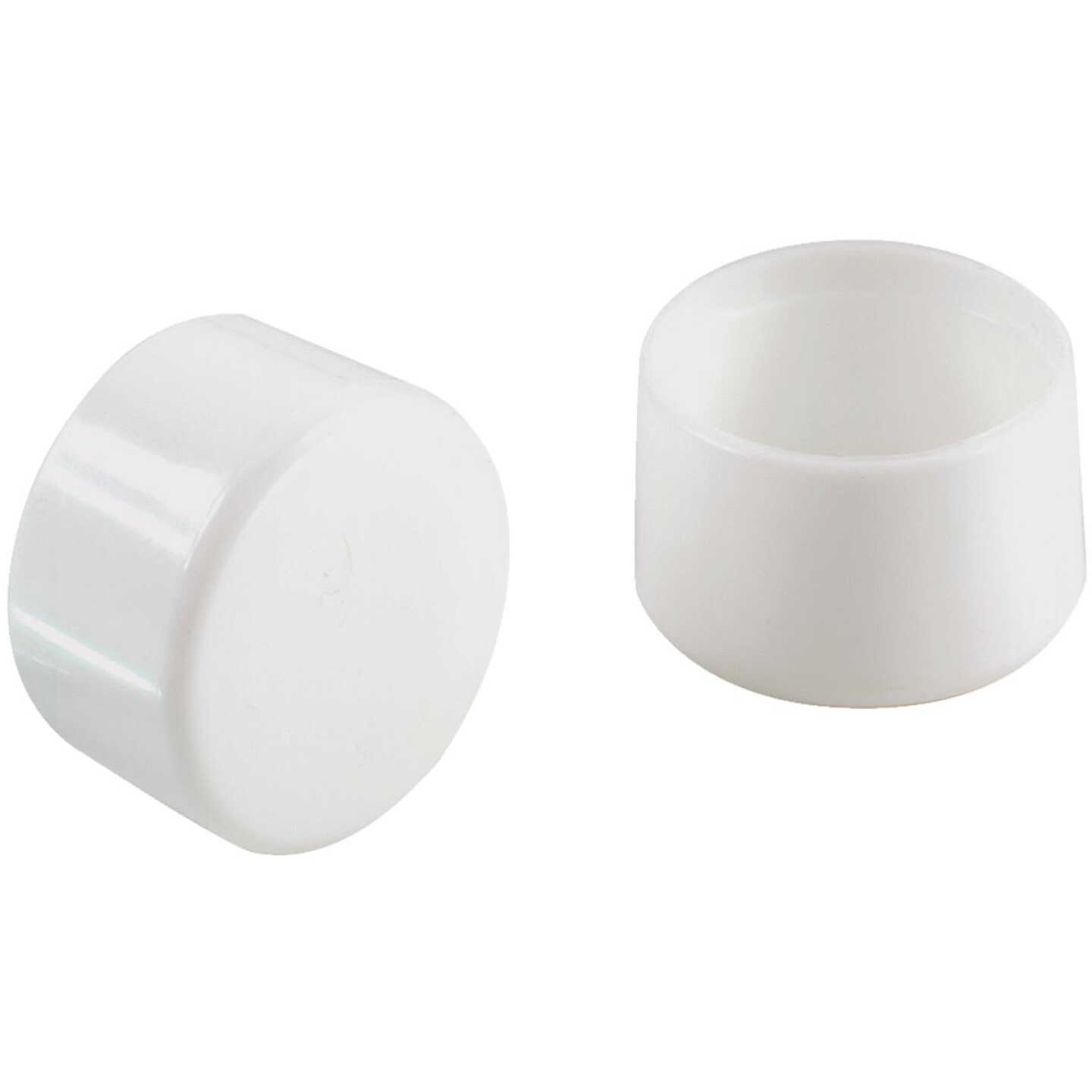 1-1/4" WHT PLAST LEG TIP Image 1