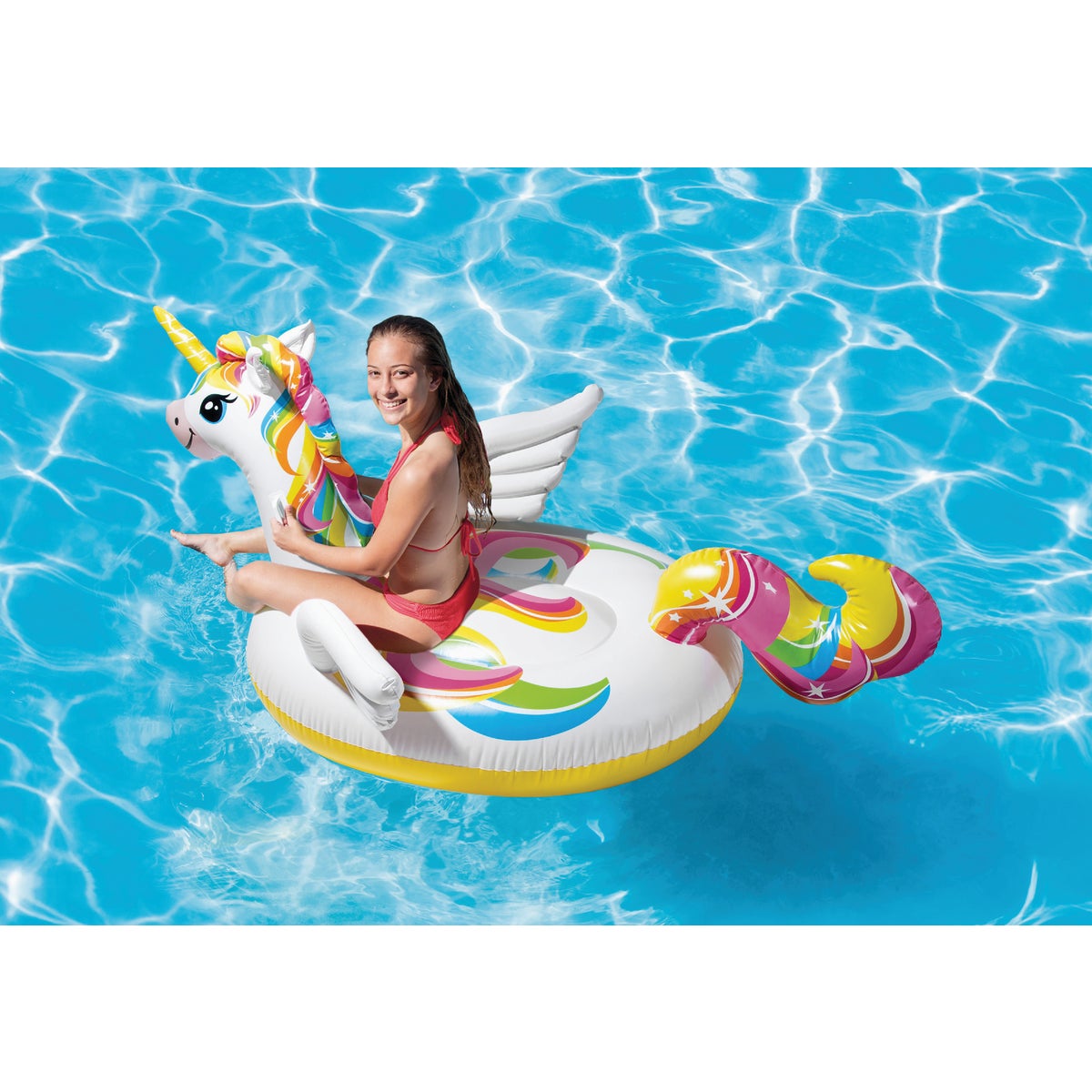 Intex Ride-On Unicorn Pool Float Image 2
