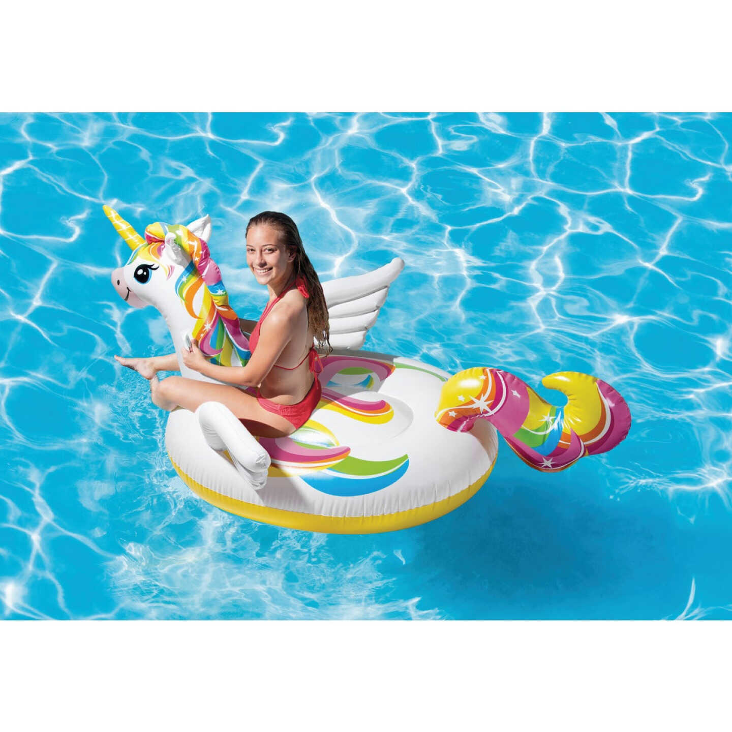 Intex Ride-On Unicorn Pool Float Image 2
