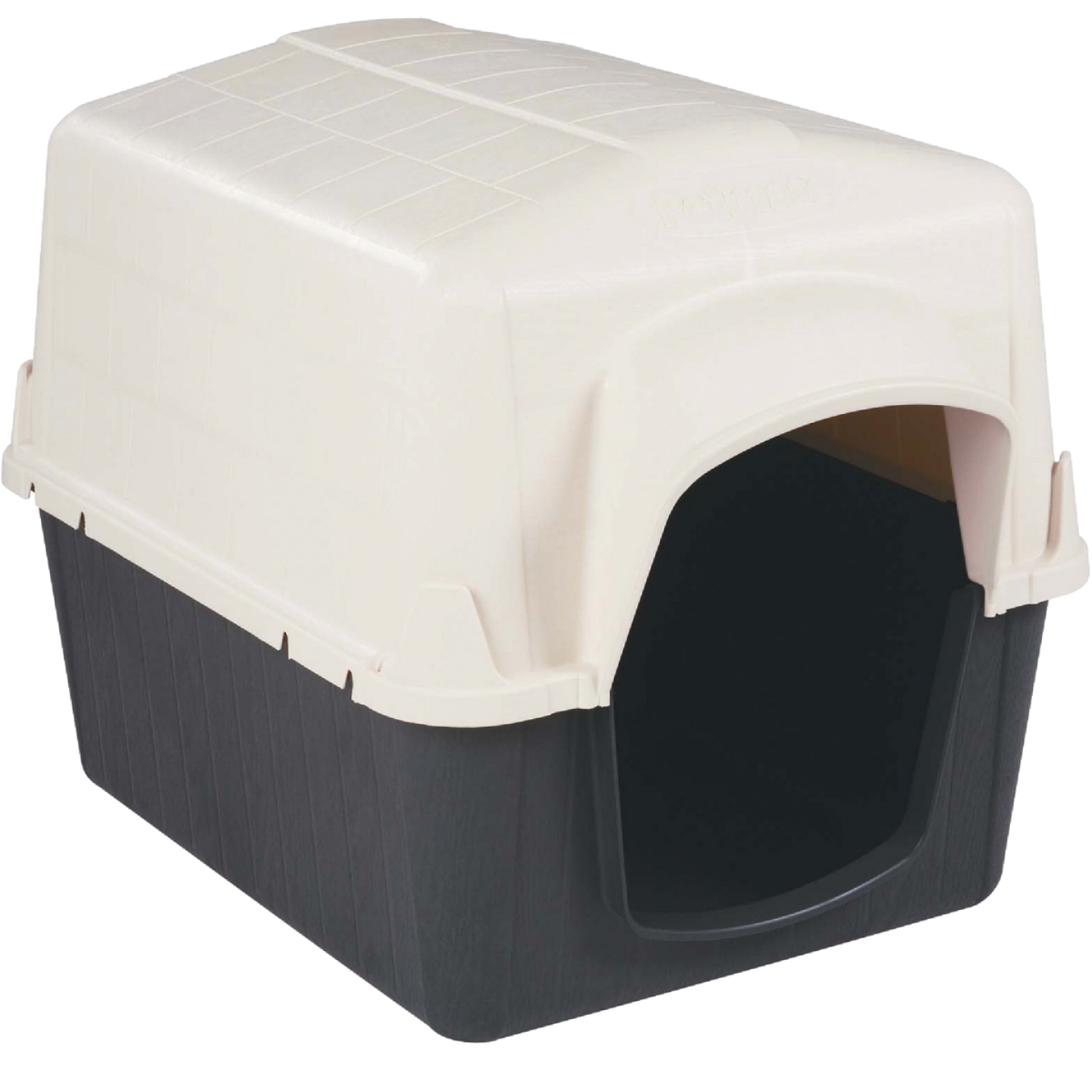 Petmate PetBarn III Almond & Cocoa Large Dog House For 50 to 90 Lb. Dogs Image 1