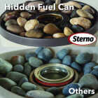Sterno Medium Cocoa & Sand with Dark Brown Lid Tabletop Fire Pit Image 3