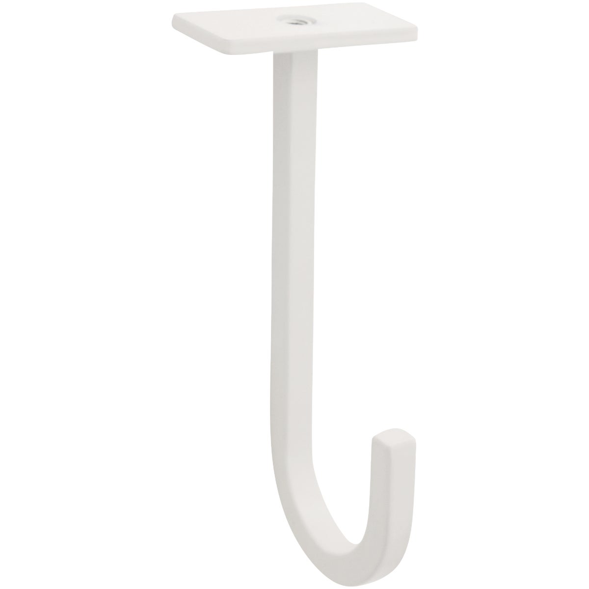 National Hardware 5 In. White Steel Long Ceiling Plant Hook Image 1