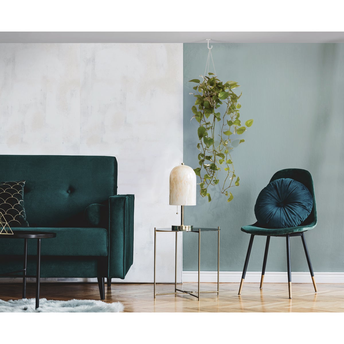 National Hardware 5 In. White Steel Long Ceiling Plant Hook Image 2