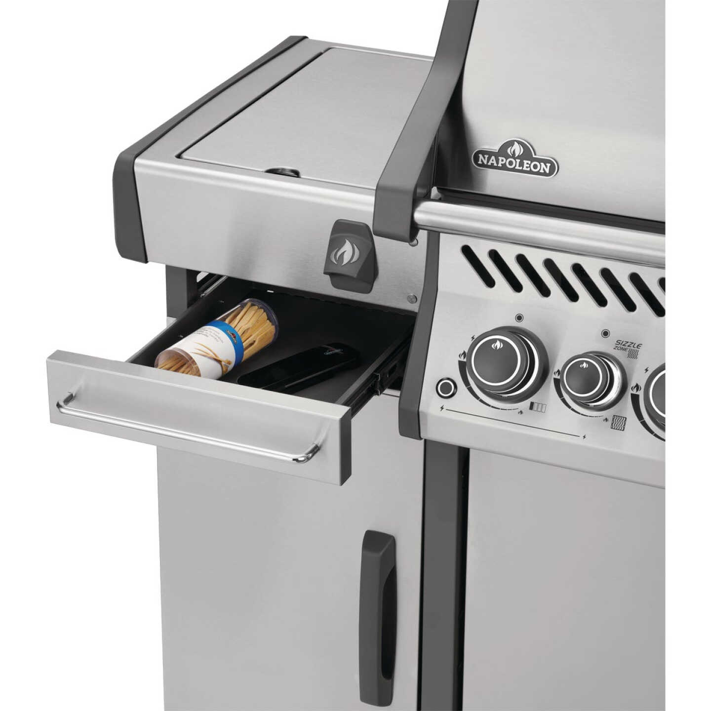 Napoleon Rogue PRO Stainless Steel Under Grill Storage Cart Image 6