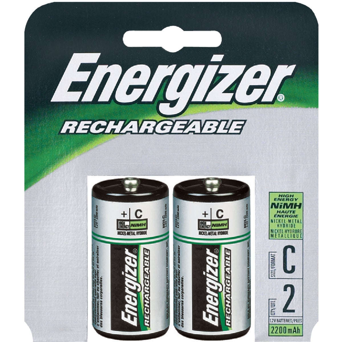Energizer C NiMH Rechargeable Battery (2-Pack)