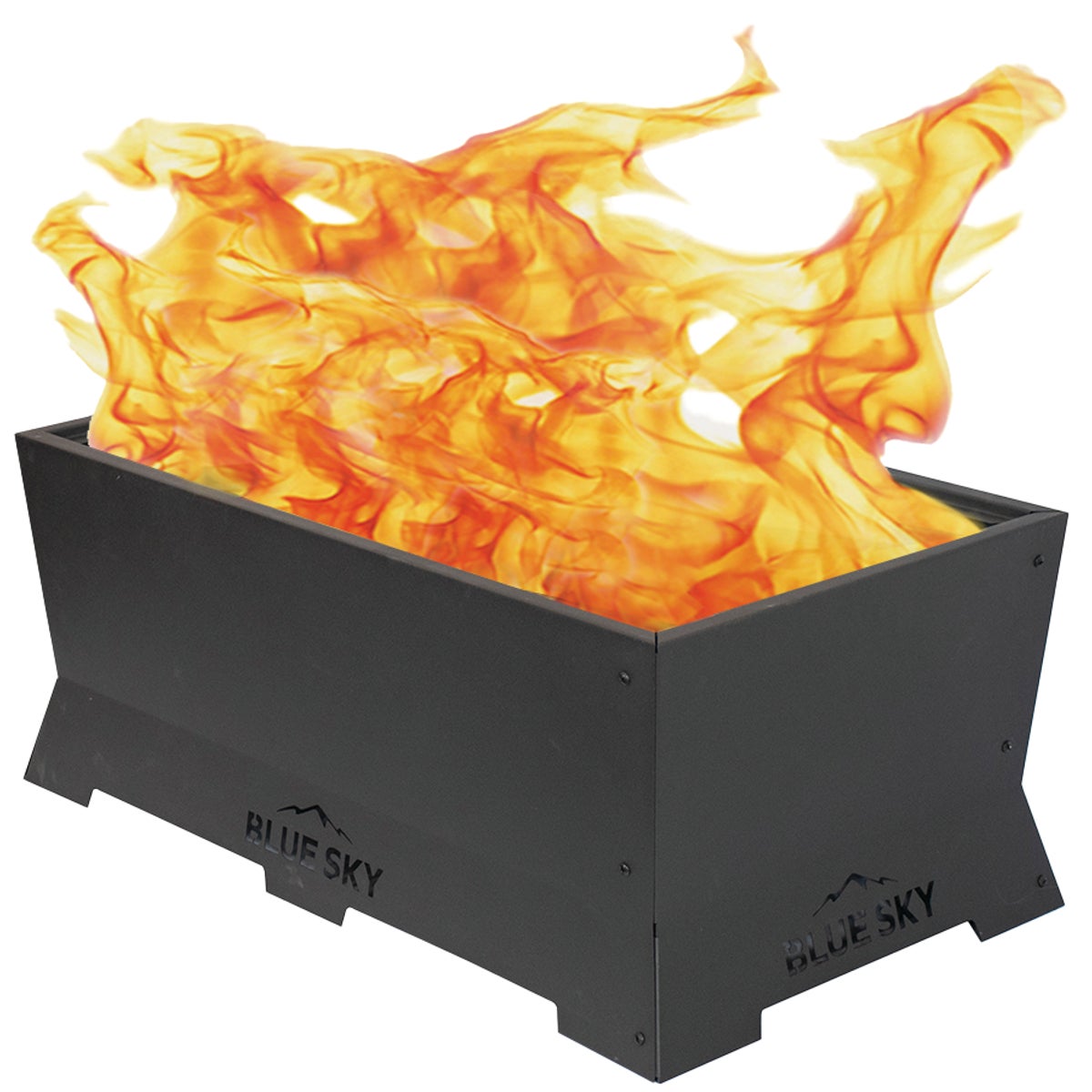 Blue Sky Peak 38 In. Rectangle Wood/Pellet Smokeless Fire Pit Image 4