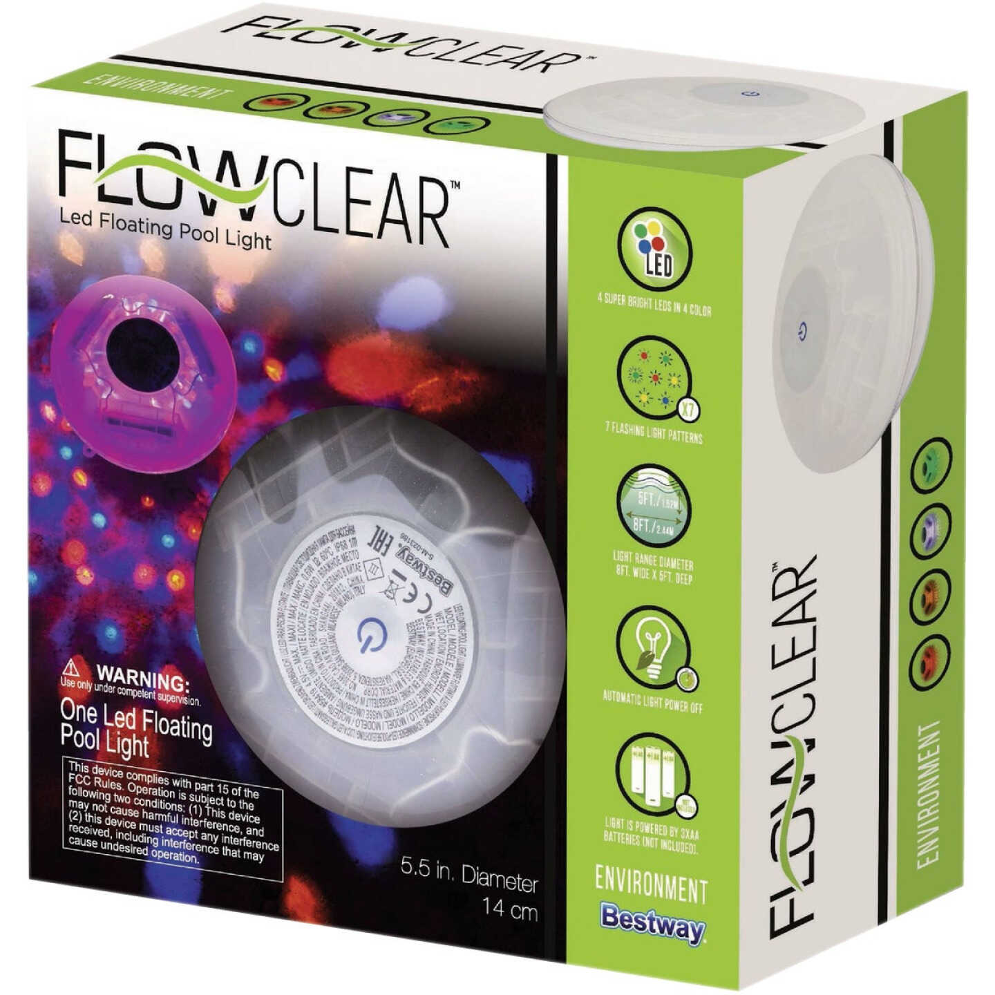 Bestway Flowclear 5-1/2 In. LED Floating Pool Light Image 3
