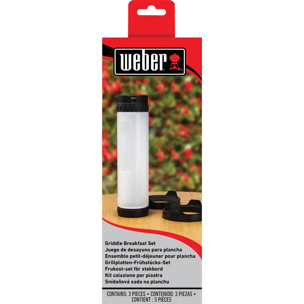 Weber 3-Piece Flat Top Griddle Breakfast Tool Set Image 2