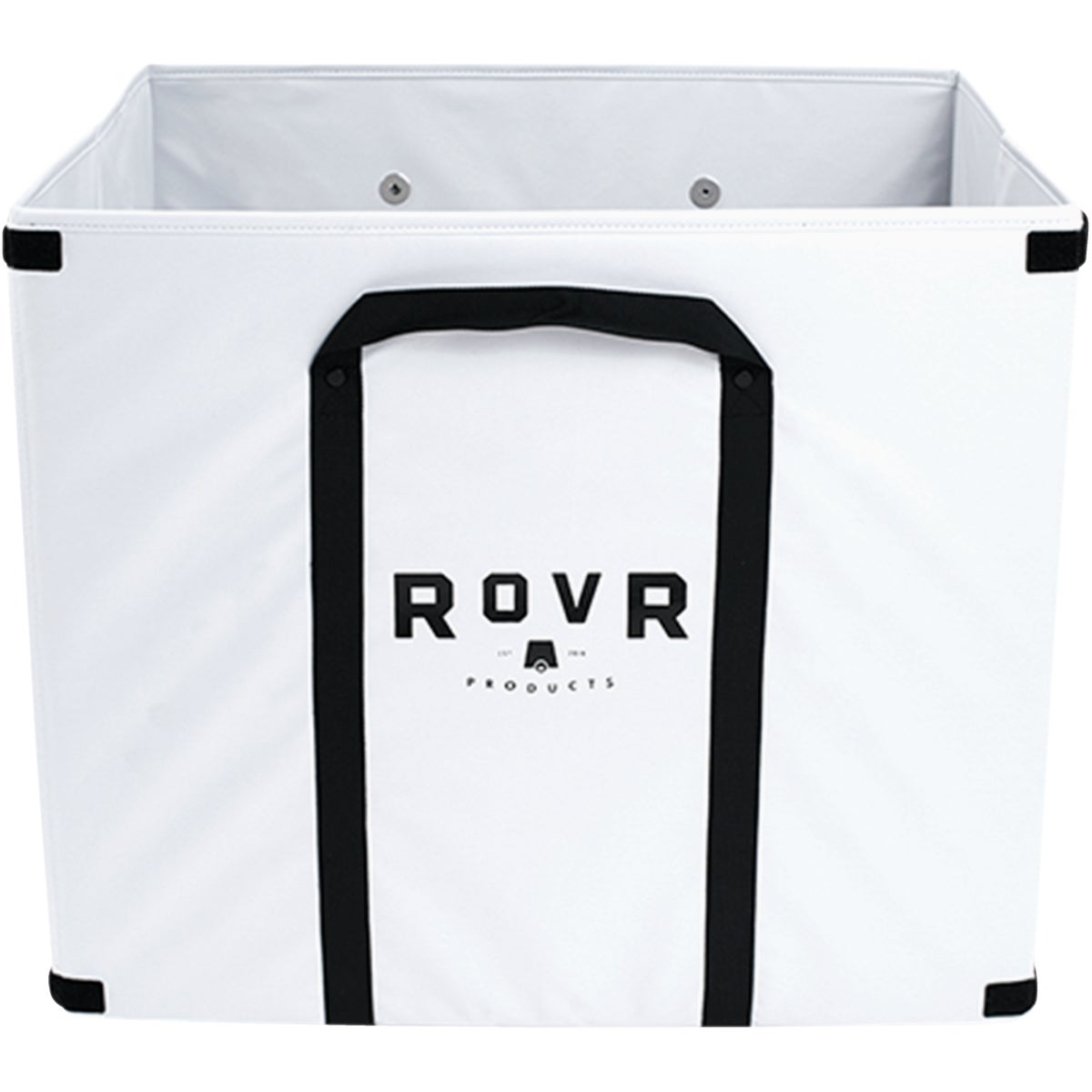 RovR Products LandR Collapsible Canvas Bin and Grocery Tote 45, Storm