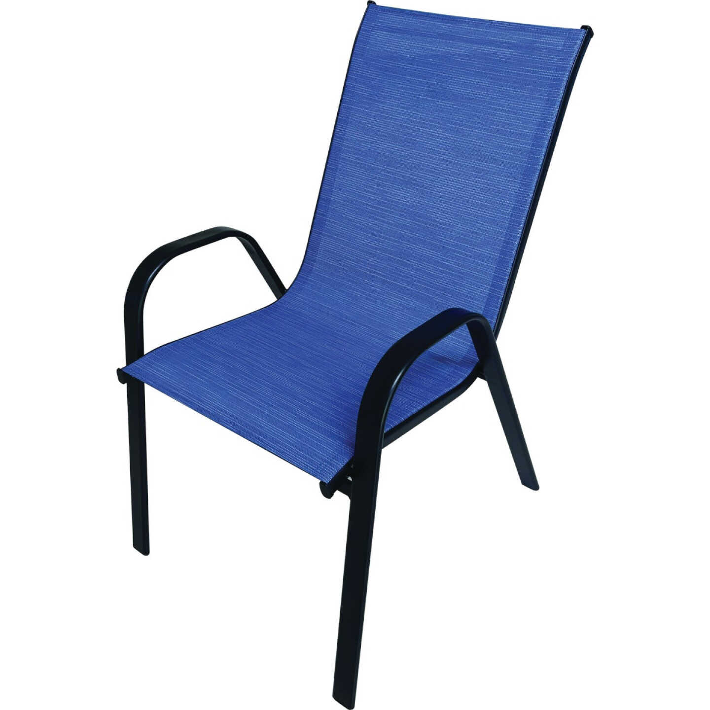 Sun-Ray Navy Sling Outdoor Stackable Chair Image 1