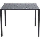 Sunjoy 40 In. Square Heavy-Duty Black Steel Dining Table Image 1