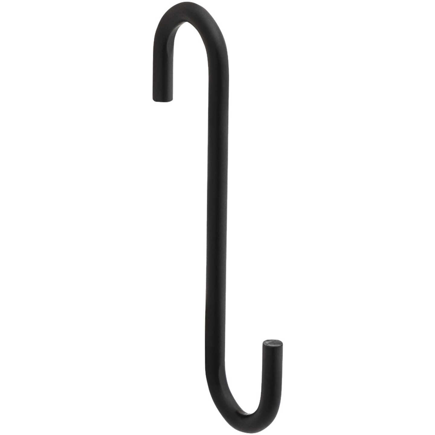 National Hardware 4 In. Black Steel Modern Small S-Hook Plant Hanger Image 1