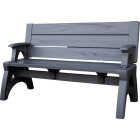 Convert A Bench 58 In. L Gen 2 XL Platinum Gray Foldable Bench Image 1