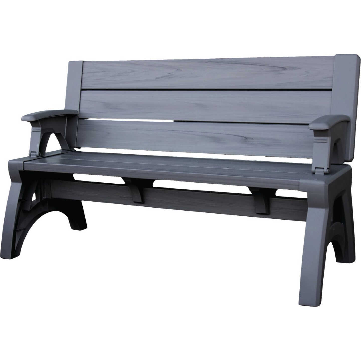 Convert A Bench 58 In. L Gen 2 XL Platinum Gray Foldable Bench Image 1